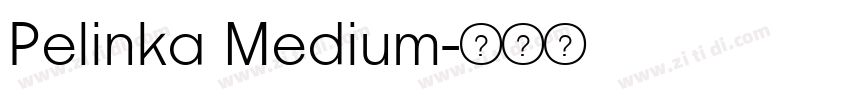 Pelinka Medium字体转换